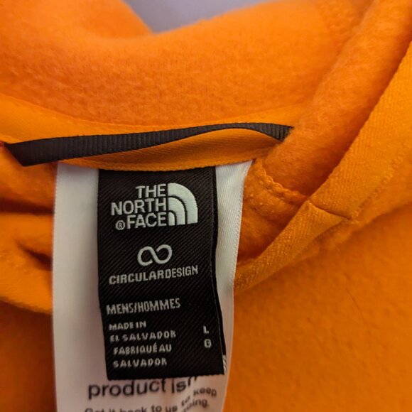 Men's Fleece North Face Hoodie Size L - Picture 3 of 4